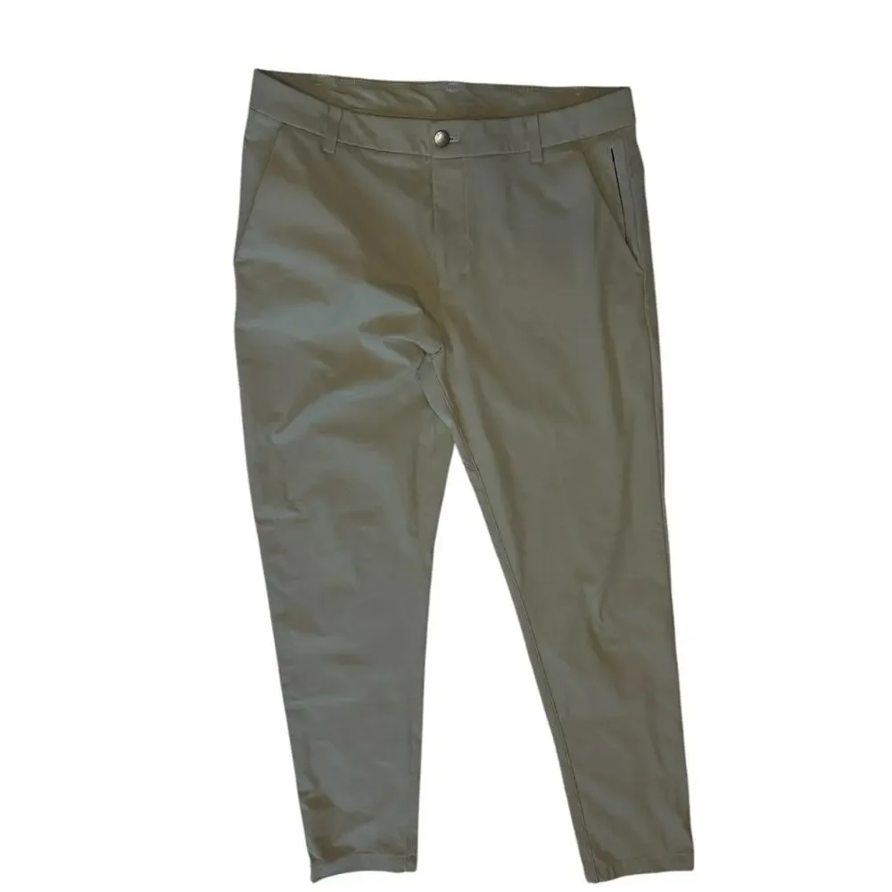 Lululemon ABC Straight-Leg‎ Stretch-Nylon Micro-Ripstop Golf Trousers Size 33